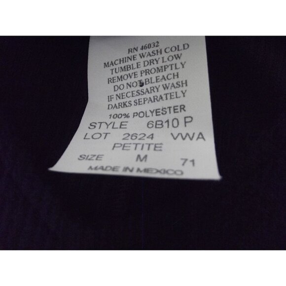 Southern Lady Jumper Dress Womens MP medium petite Navy Blue Long Midi corduroy - Picture 10 of 10